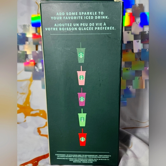 Starbucks Christmas 2020 Holiday Glitter Cold Cups New - Picture 5 of 5